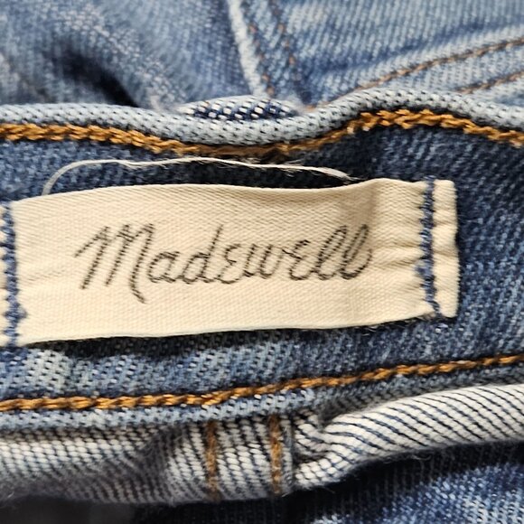 Madewell 10 in High Rise Skinny Jeans Womens Sz 25 Button Fly Medium Wash Denim - Picture 6 of 8